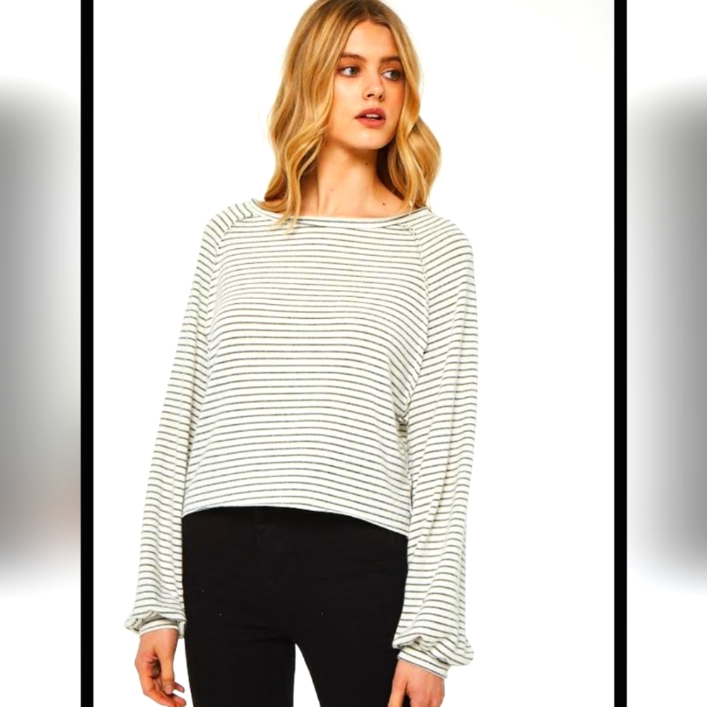 Project Social T Wishing Stripe Long Sleeve [XS]